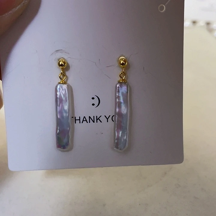 耳饰淡水珍珠银S925镶嵌