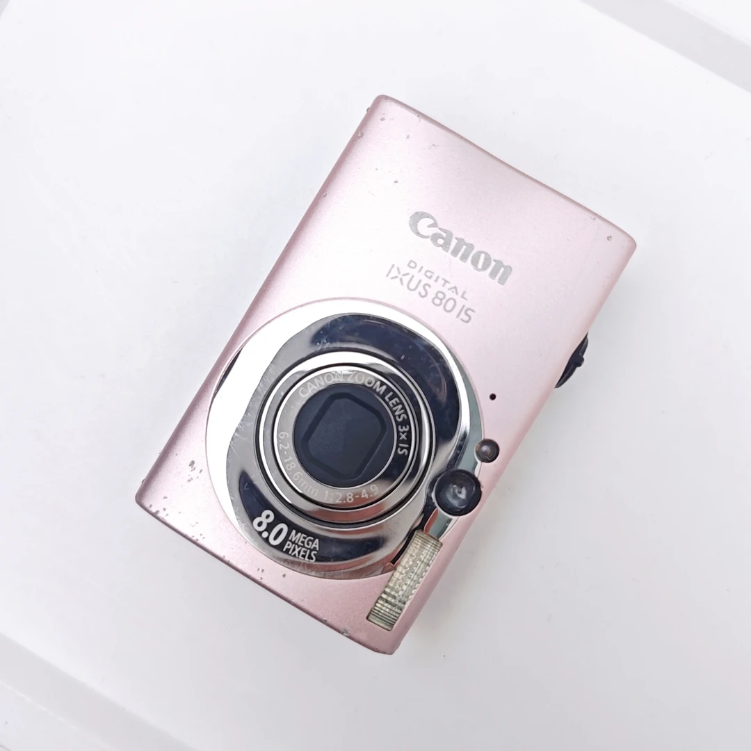 9新 Canon/佳能 ixus80福利粉色 冷白 800万像素 ccd复古相机