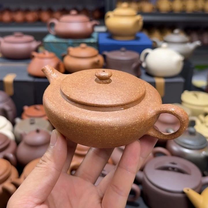 茶壶紫砂黄降坡扁晨200cc