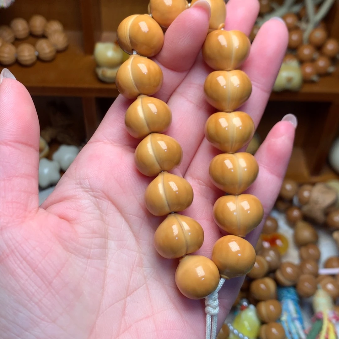 猴头核桃吊坠16高定屁桃手持素