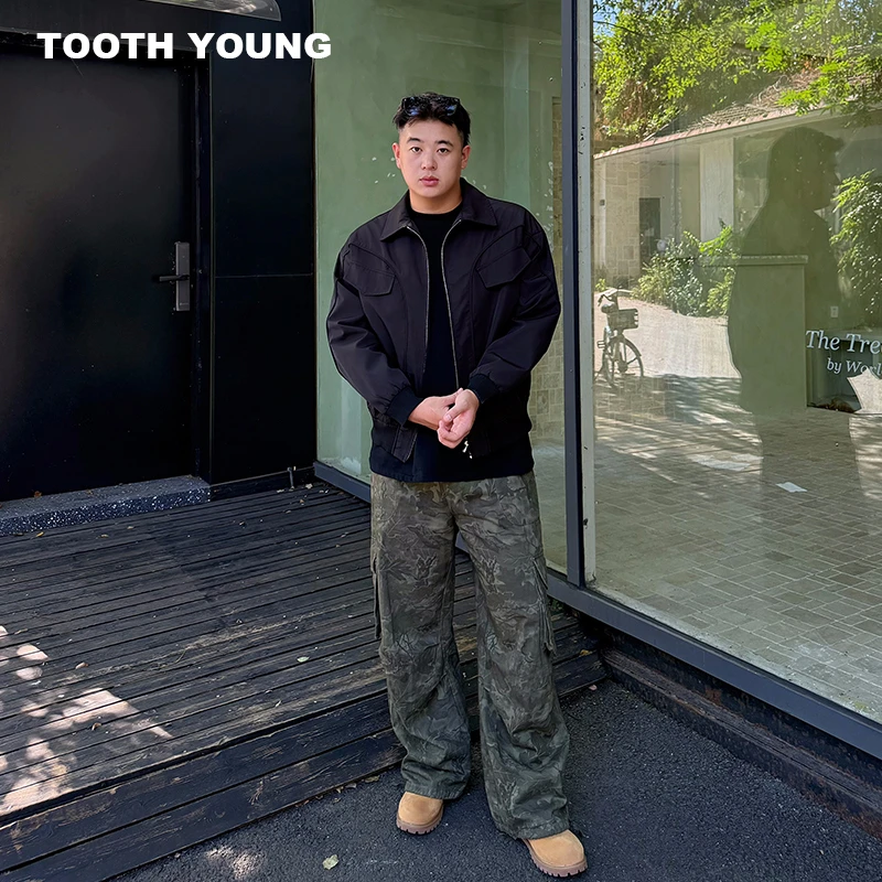 TOOTH YOUNG【户外体验装】秋季休闲梭织夹克男生宽松夹克