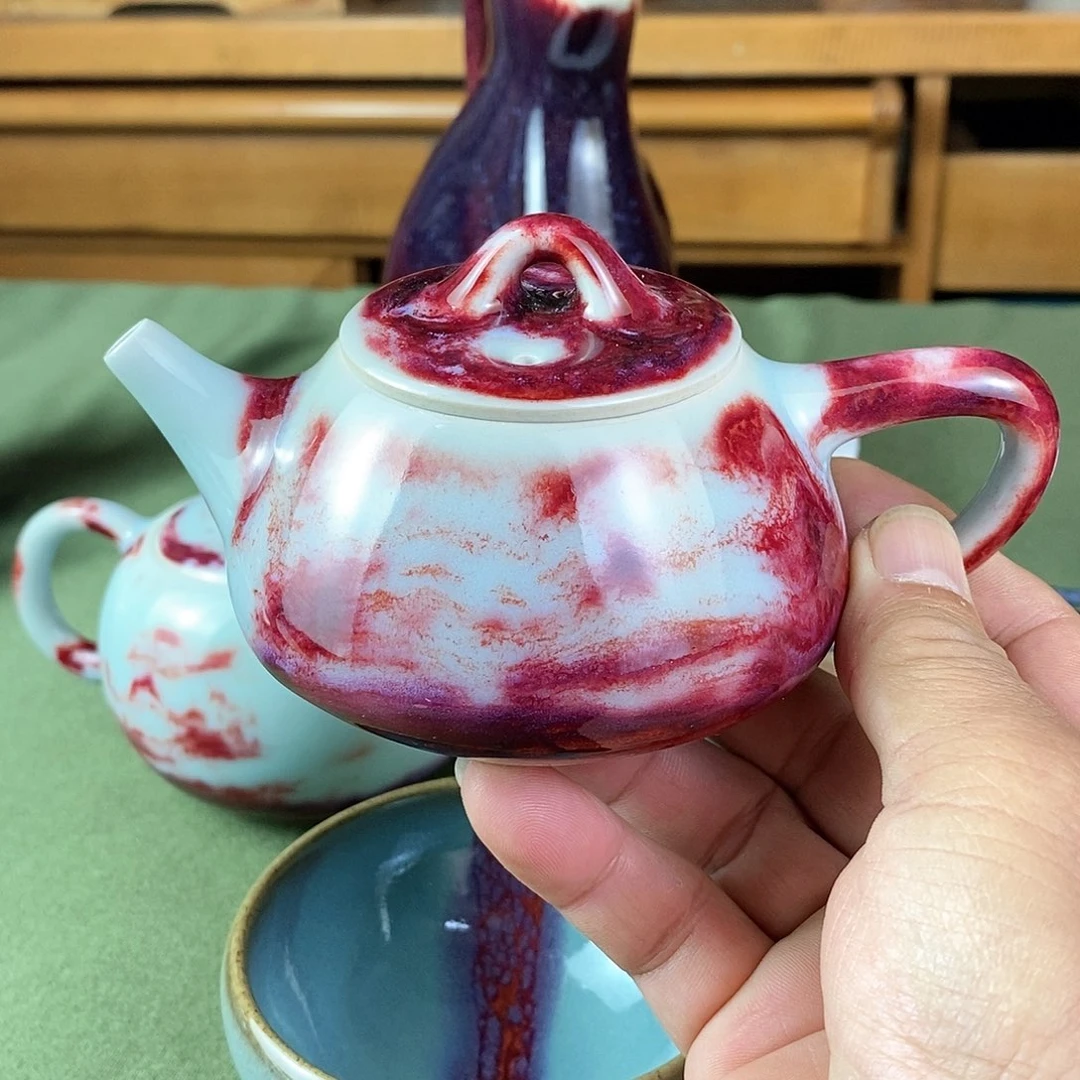 陶瓷石瓢壶，玉石釉