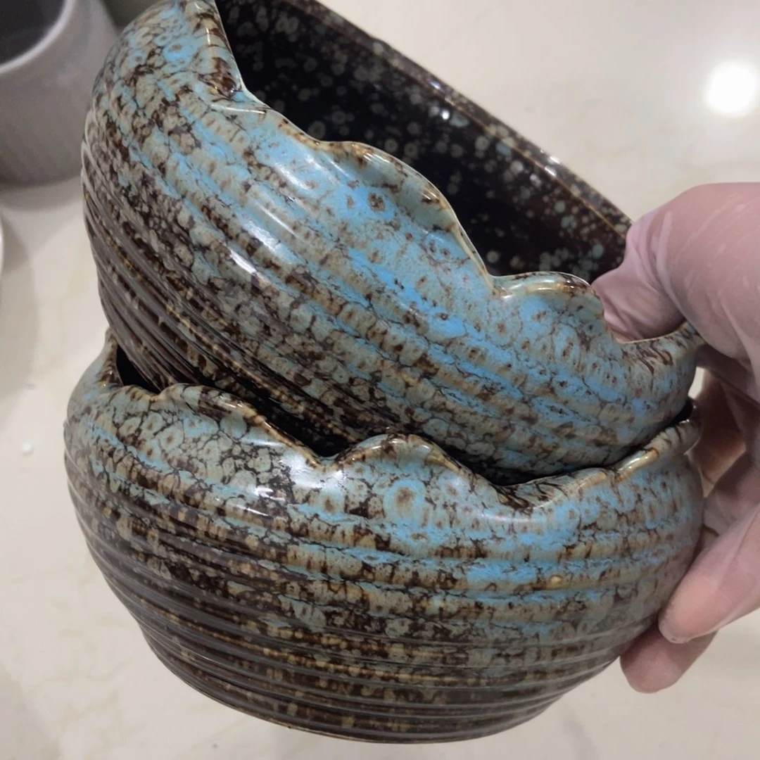 红陶高温陶瓷花盆