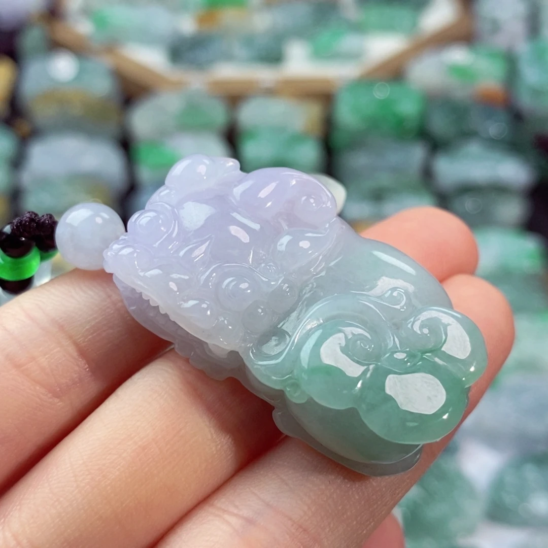 翡翠未镶嵌颈饰天然