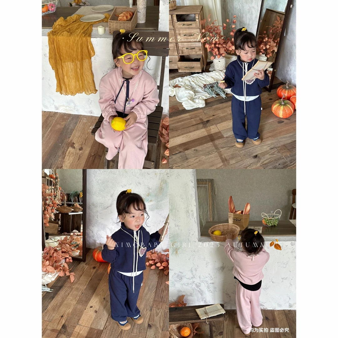 NIMO【胡桃夹子】韩版秋季新款宝宝时尚百搭亲肤透气外穿卫衣套装