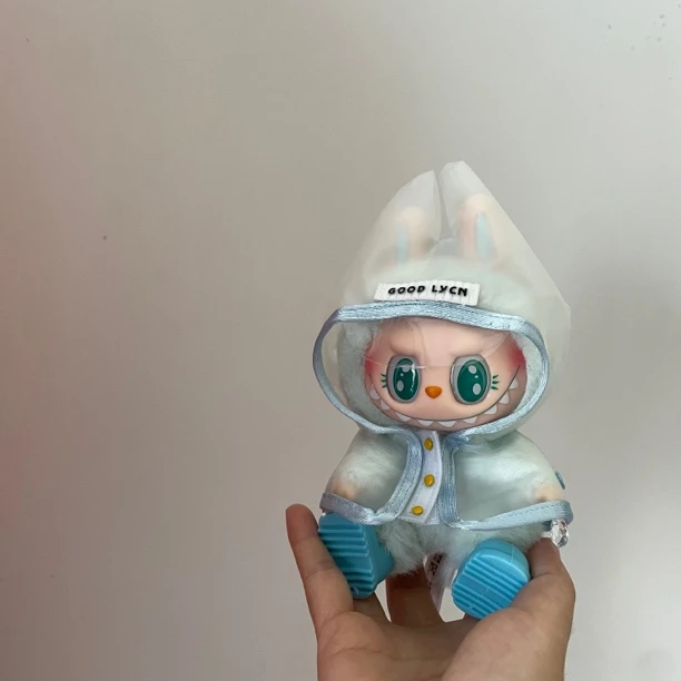 小红书同款雨衣~衣服二代坐坐派对毛绒公仔服装拉布布娃衣
