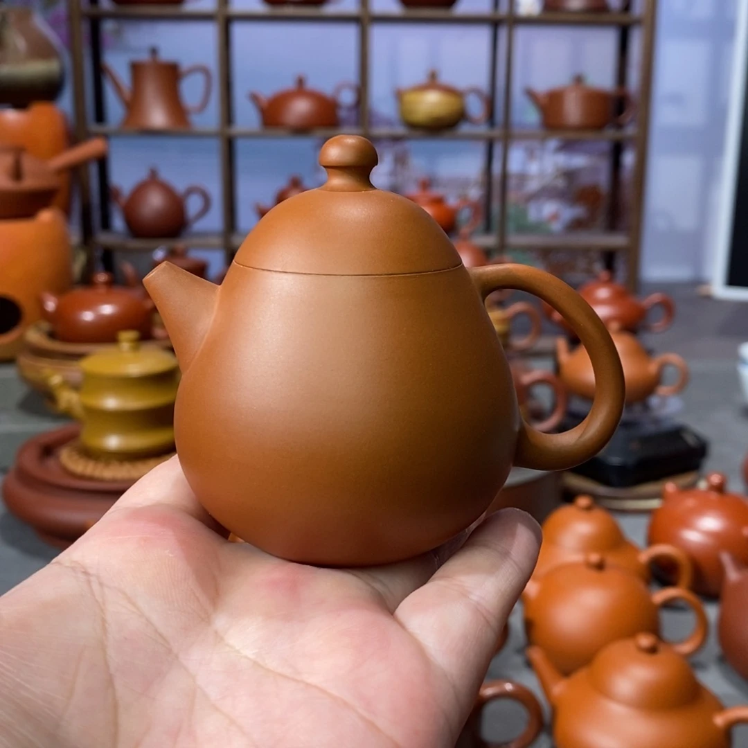 茶壶朱泥张斌鸡蛋黄龙蛋壶98c