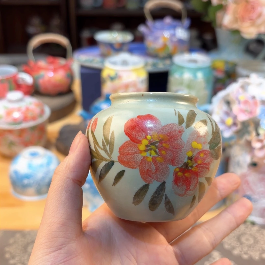 景德镇手绘高温釉下彩陶瓷茶具