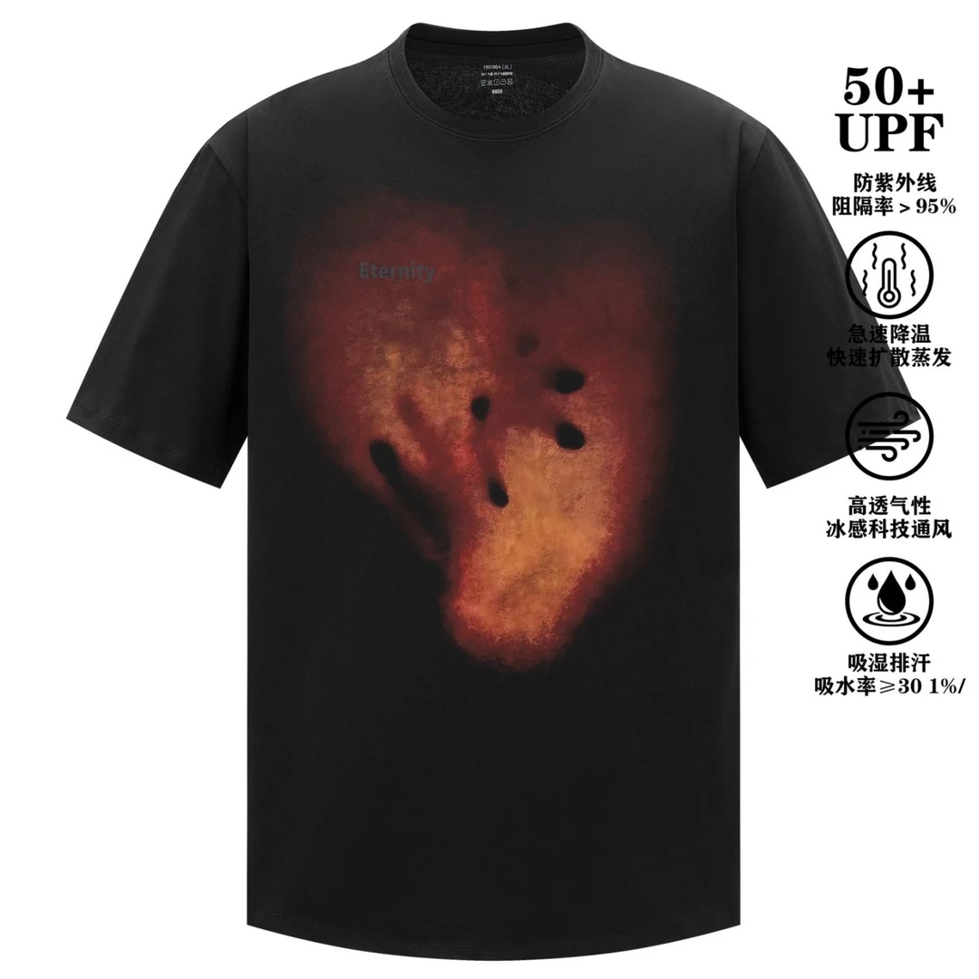 韵风潮索罗娜凉感百搭短袖T恤男女新款夏季休闲韩版高街情侣装