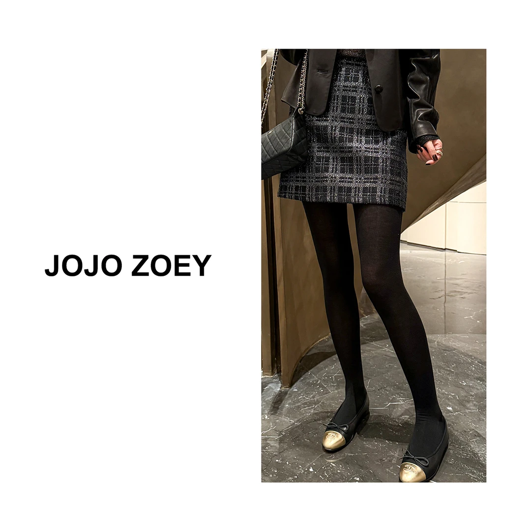 JOJO ZOEY【苏格兰之约】~新款高腰小香风金丝格子半身裙女dq-58701