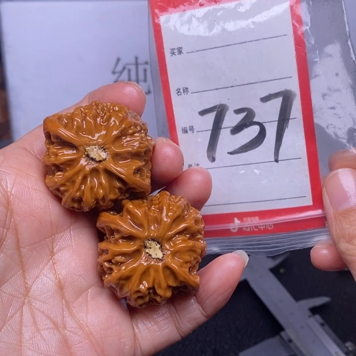 文玩核桃把件737，38宫灯