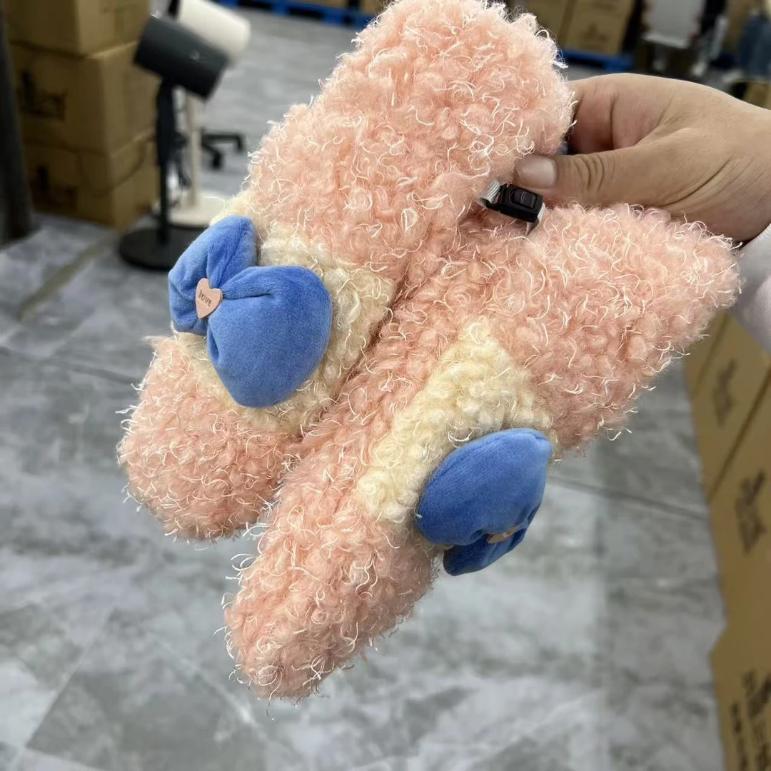 创意蝴蝶结款加厚手套一双