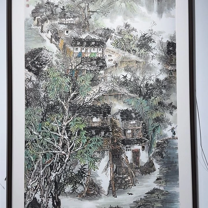 国画国画作品山水不带框