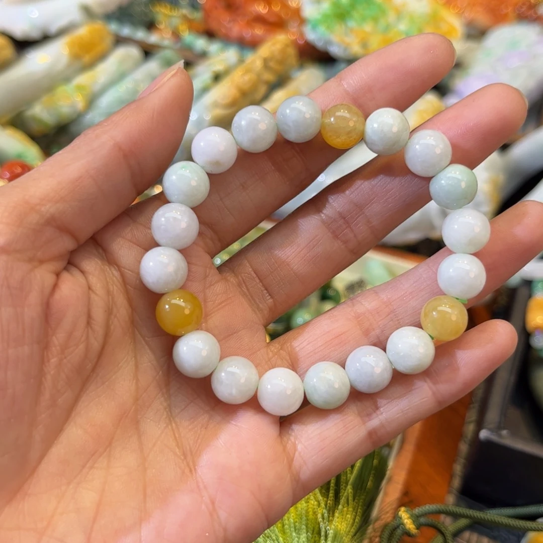 翡翠颈饰未镶嵌待编款