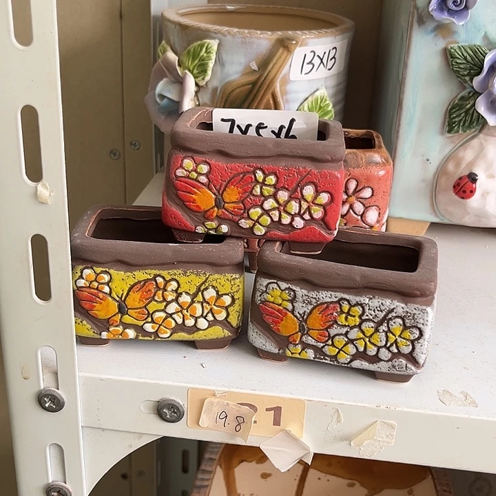 粗陶材质多肉花盆