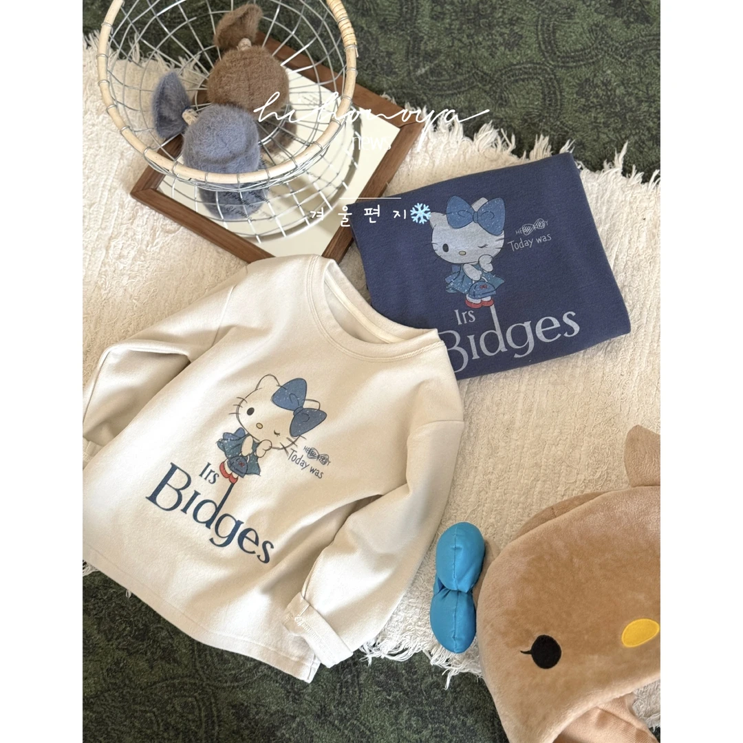 【甜心凯蒂猫】九Hihoniya~2025秋冬亲子天丝棉减龄双面澳绒长袖