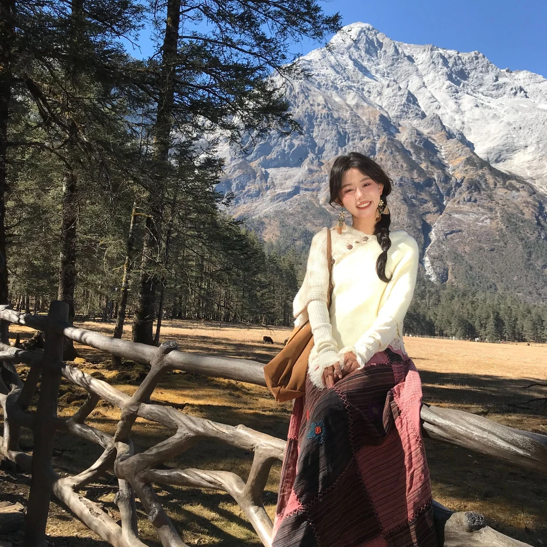 安安崽小个子穿搭【金雀花】短款毛针织衫套头休闲圆领女装毛衣披肩