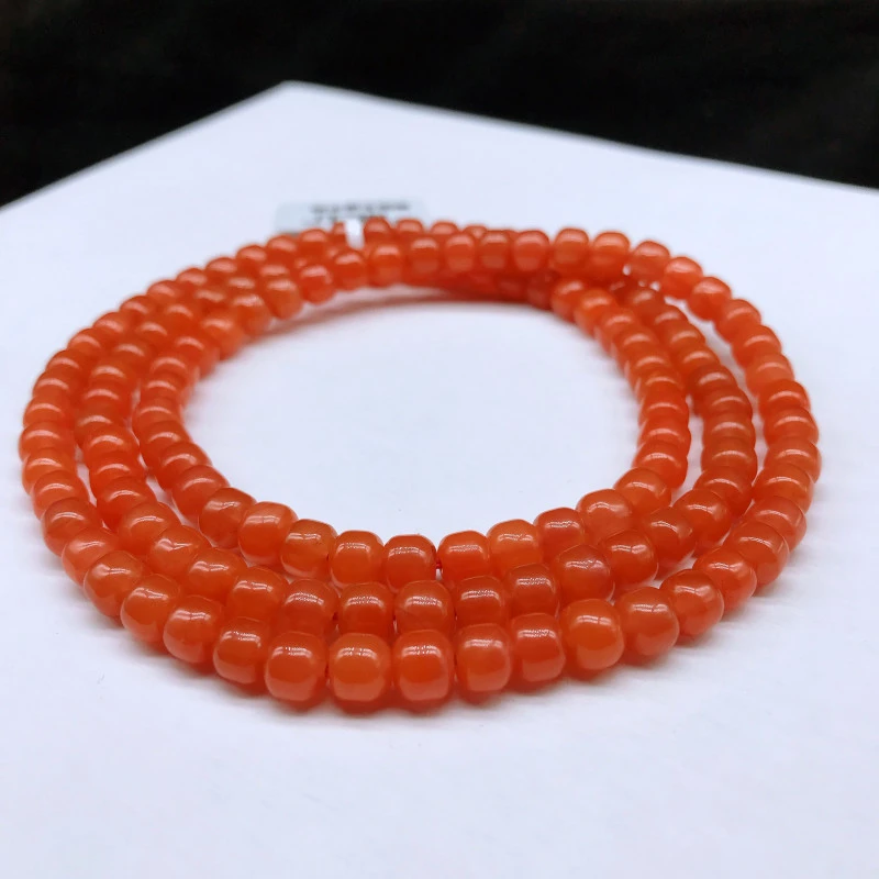 【鼎利源】南红保山滴水洞典藏级精美老型多圈（一条）