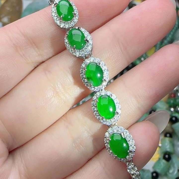 翡翠未镶嵌颈饰天然A货35