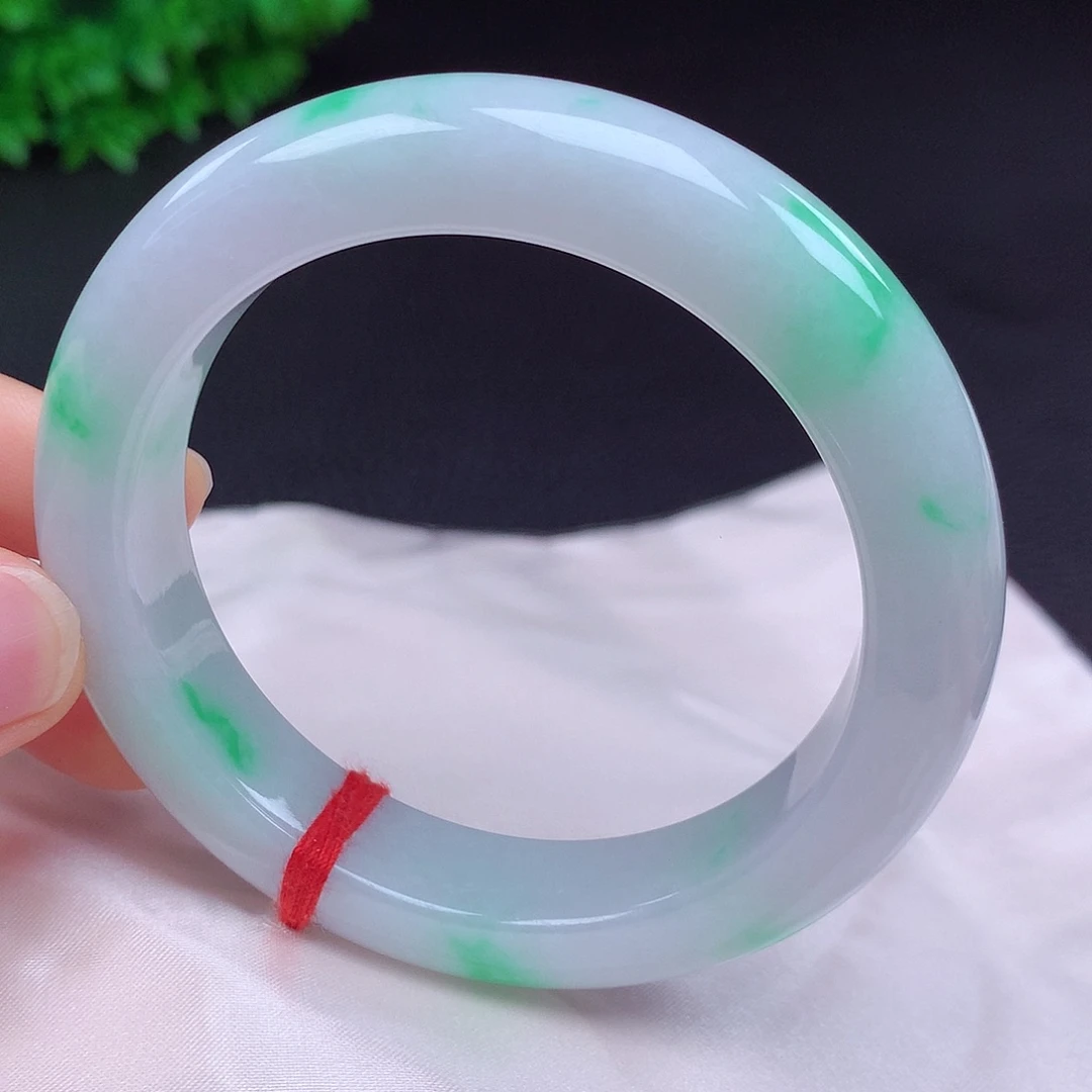 翡翠未镶嵌手镯56圈681103