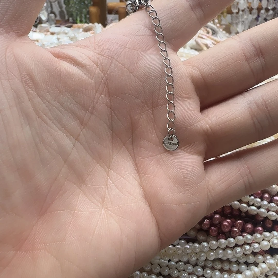 玛瑙/玉髓未镶嵌珠宝半成品银色延长扣