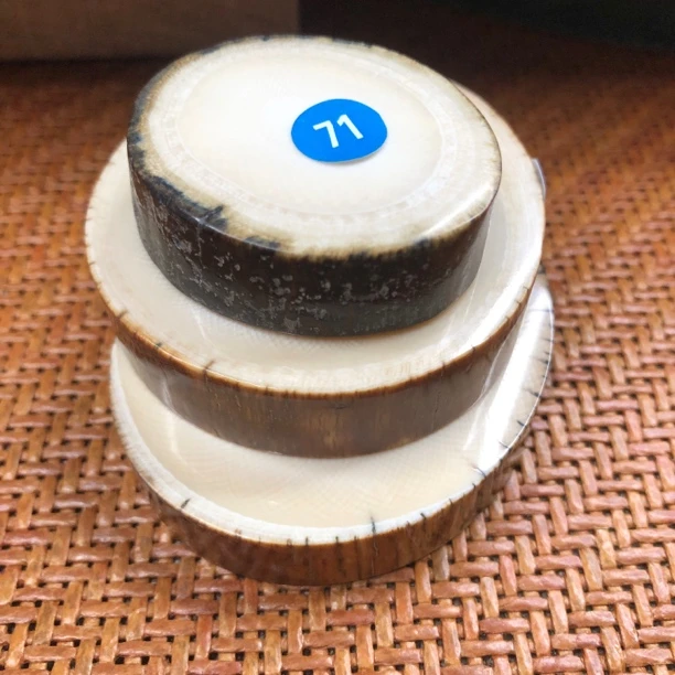 天然猛犸牙原色原皮牙饼集合改价链接（一物一拍）