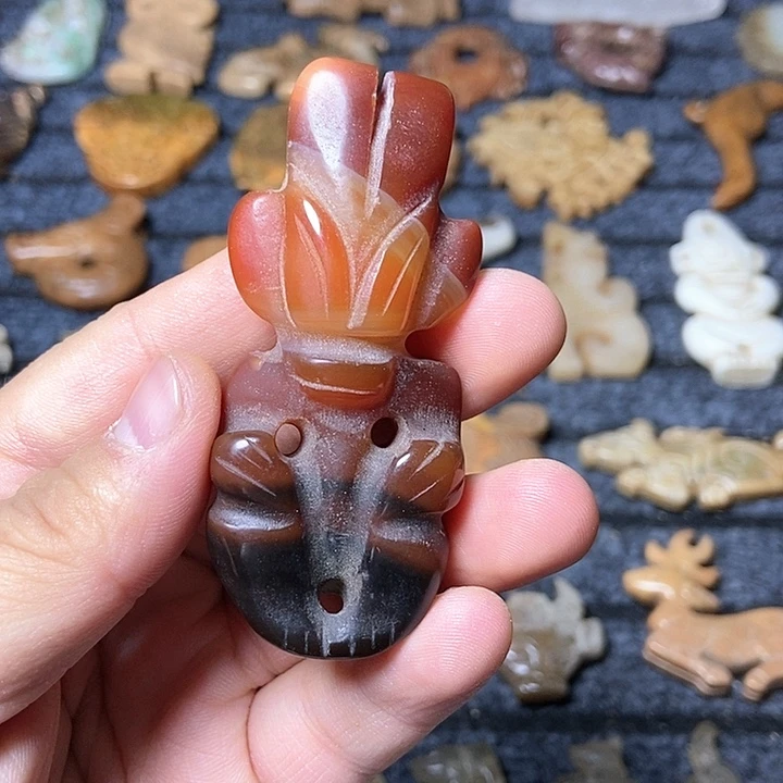 和田玉未镶嵌颈饰65