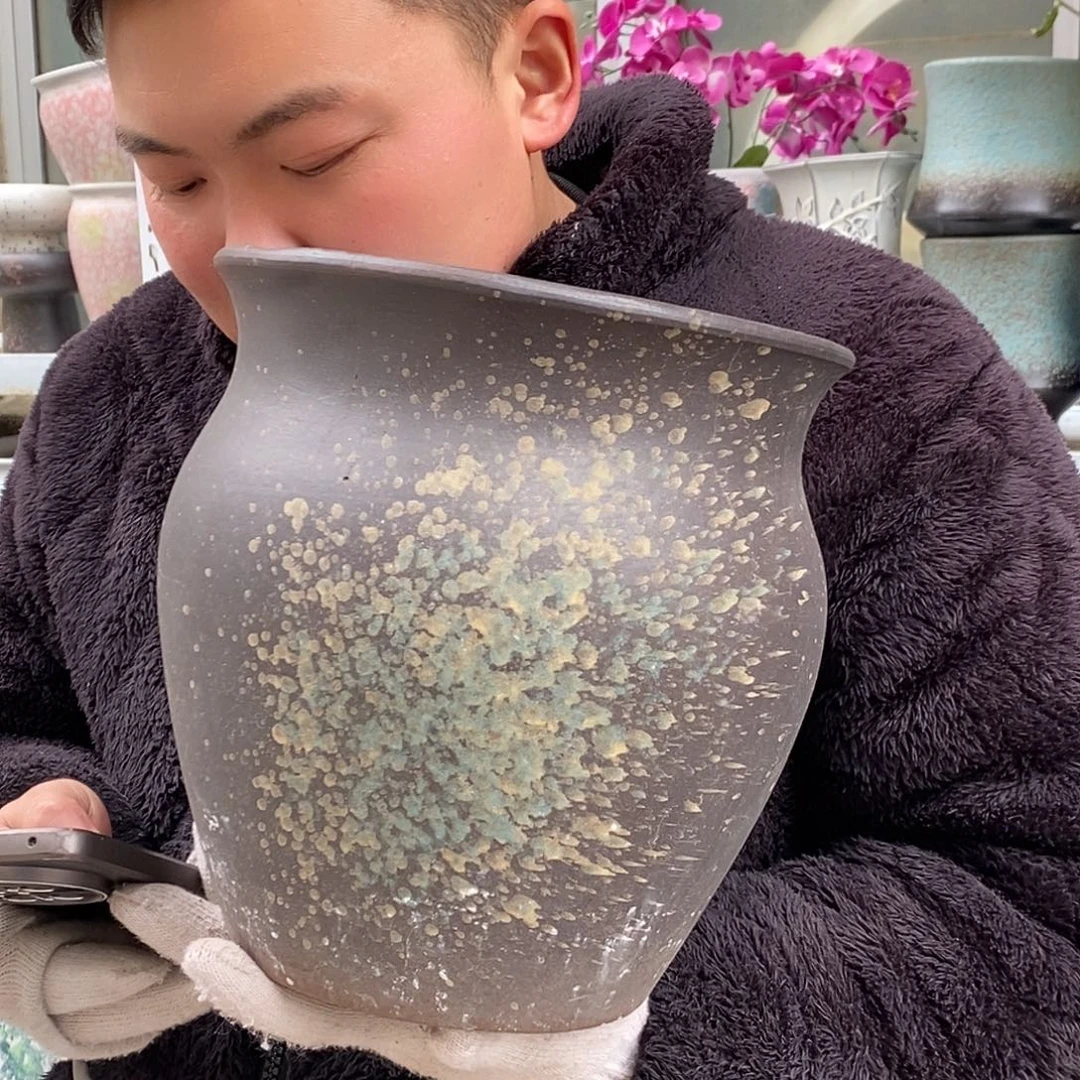紫砂花盆口22高23福利