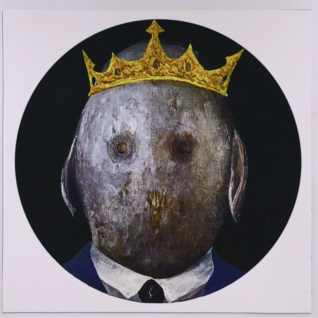 艺术家郑文泉 《小丑》尺寸20×20CM 版画 客厅 书房 11839