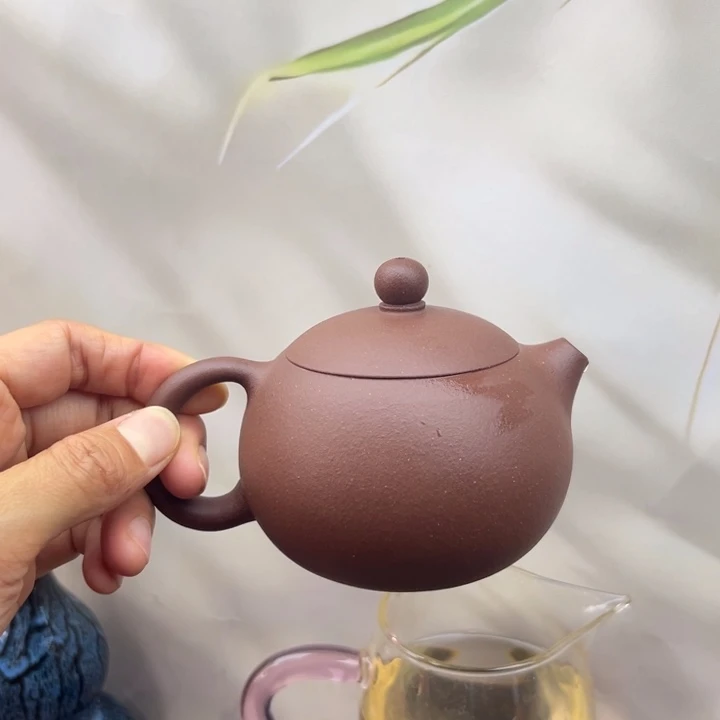 紫砂茶壶紫泥西施230c c