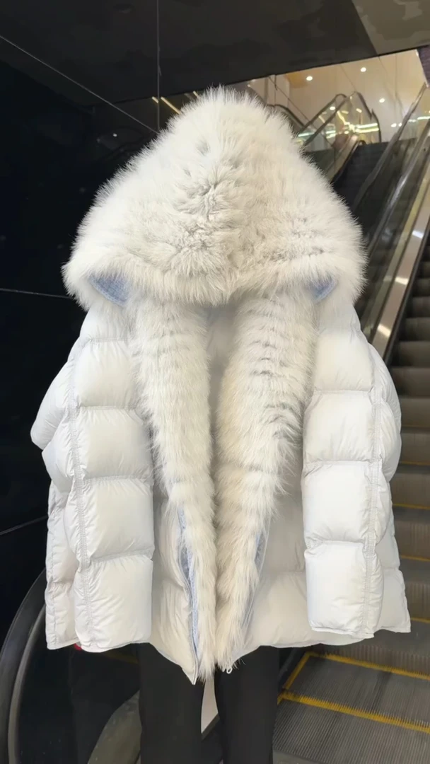 韩版高级感毛领连帽棉服女冬季新款时尚潮流爆款加厚保暖棉袄外套