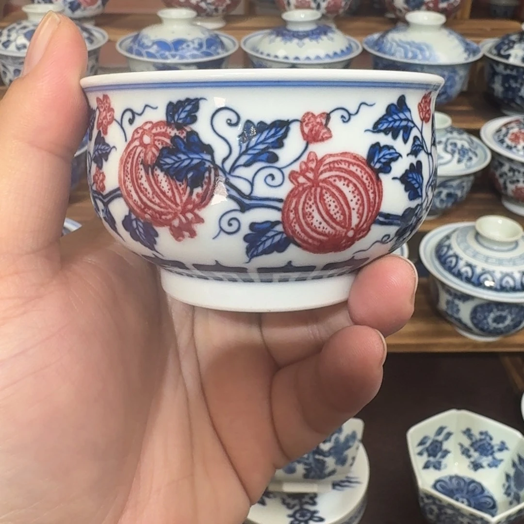 瓷片陶瓷纯手工手绘瓷瓷