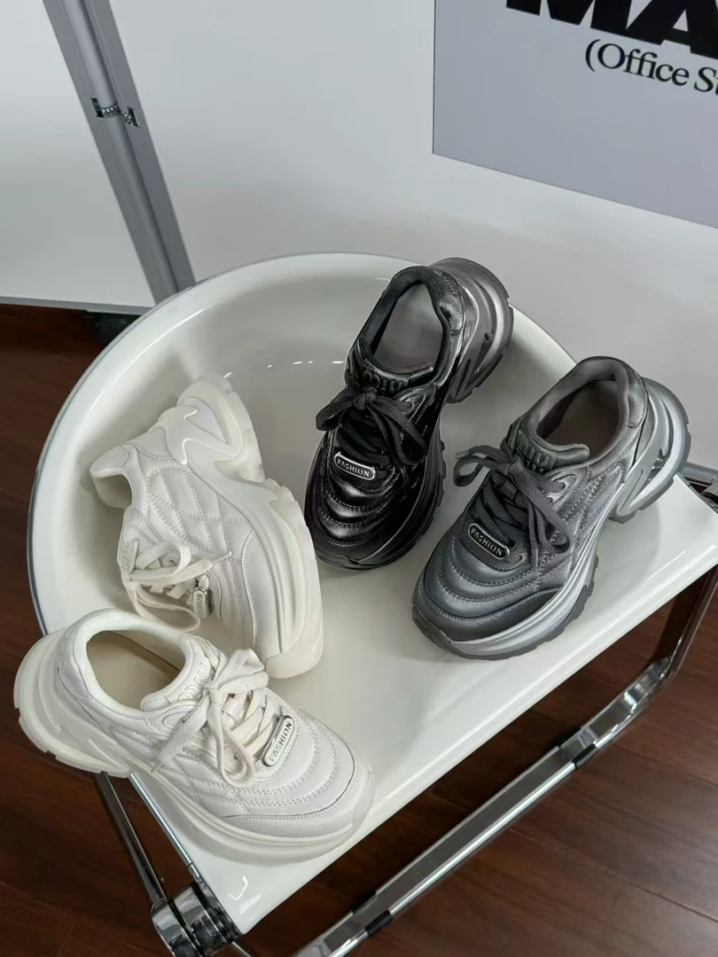 6681 新款二棉厚底增高潮流百搭老爹鞋