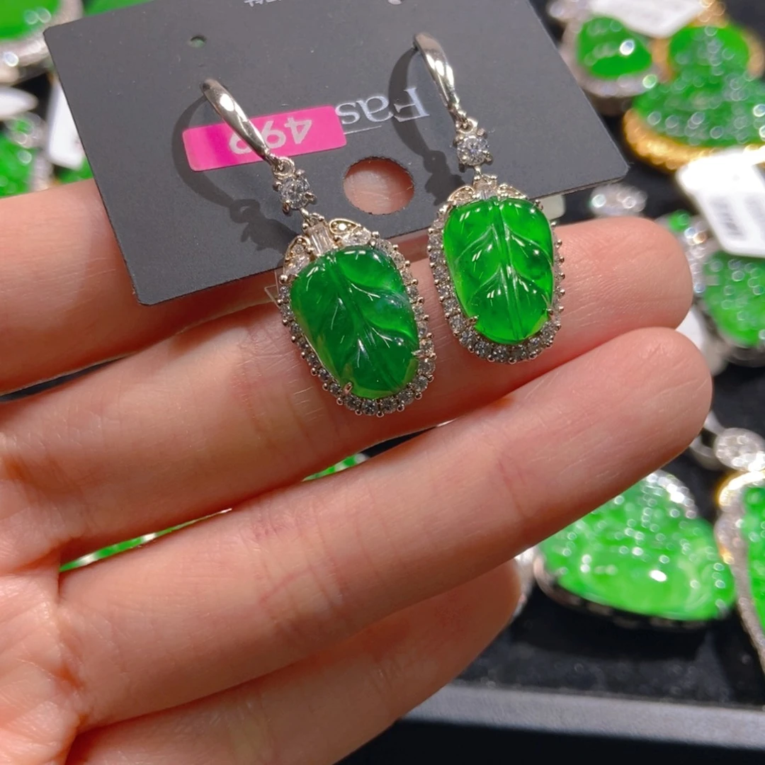 翡翠吊坠(不含链)银S925镶嵌