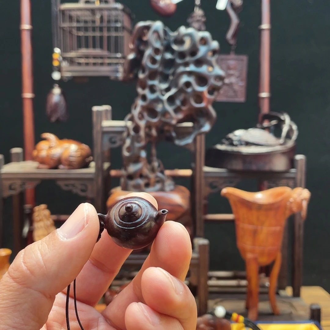 檀香紫檀（小叶紫檀）善**终壶