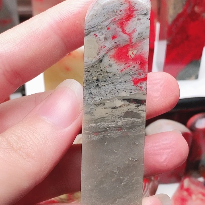 印石昌化石鸡血石印章