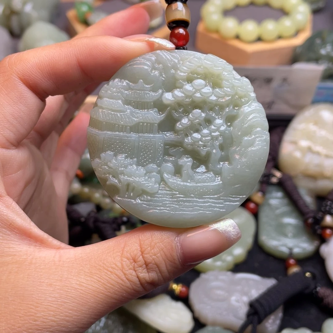 和田玉颈饰未镶嵌