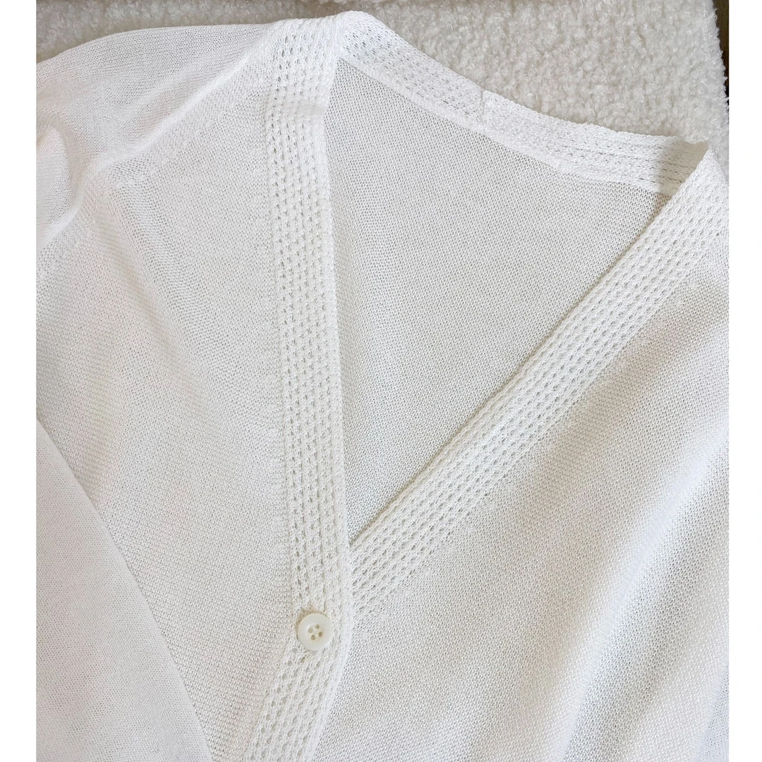 【25春夏】休闲百搭款V领宽松冰丝薄开衫外套