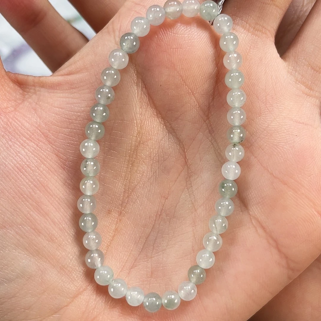 翡翠未镶嵌手串卡4.5