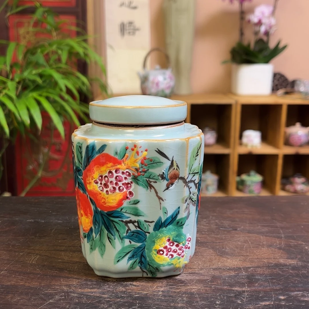 柴烧手工手绘陶瓷
