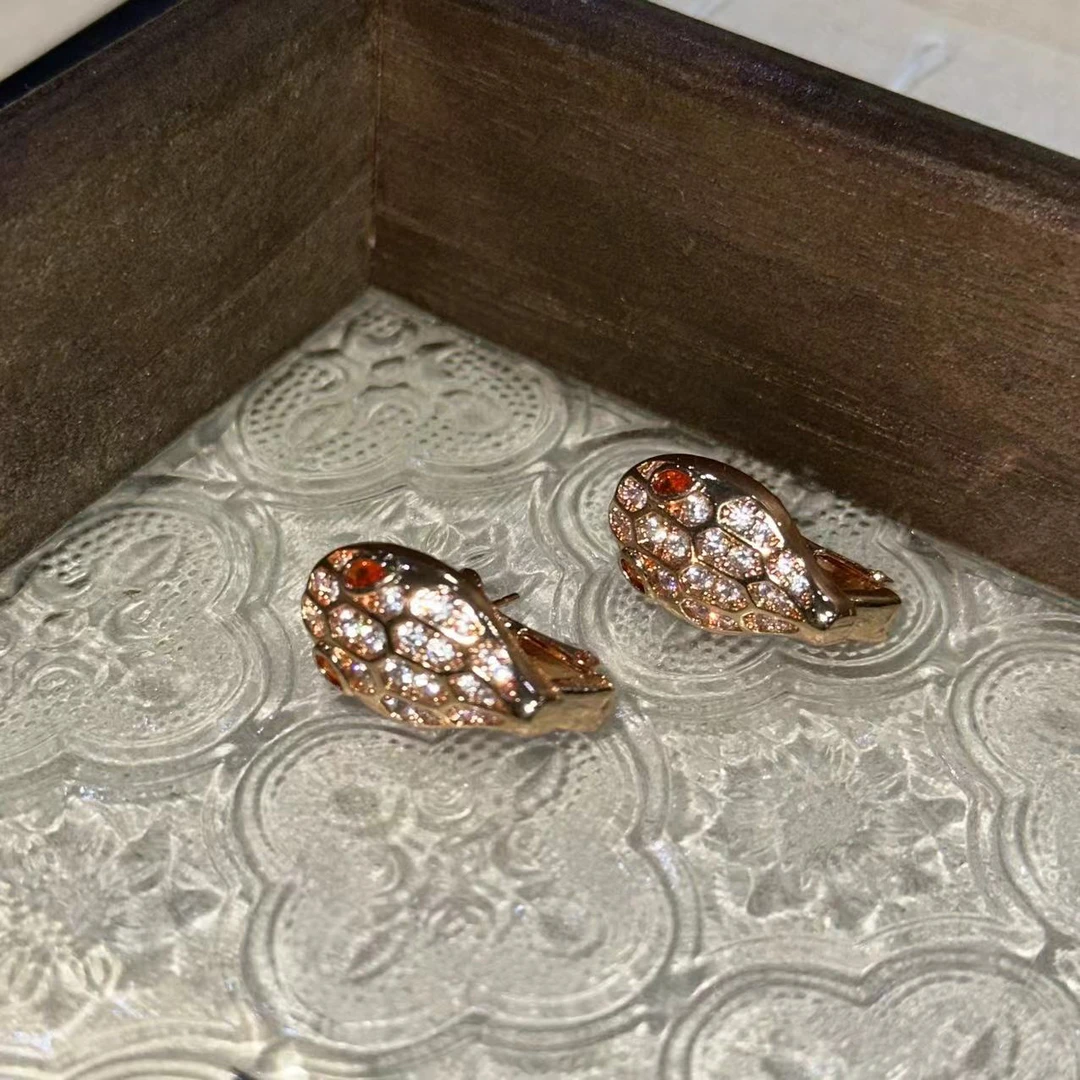 铜合金耳饰 蛇头轻奢高级耳饰-3972