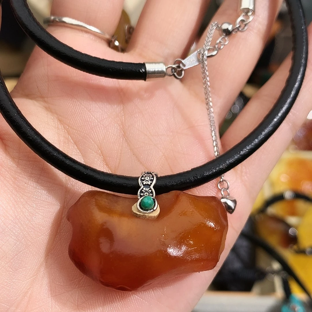 未镶嵌琥珀裸石?*琳我