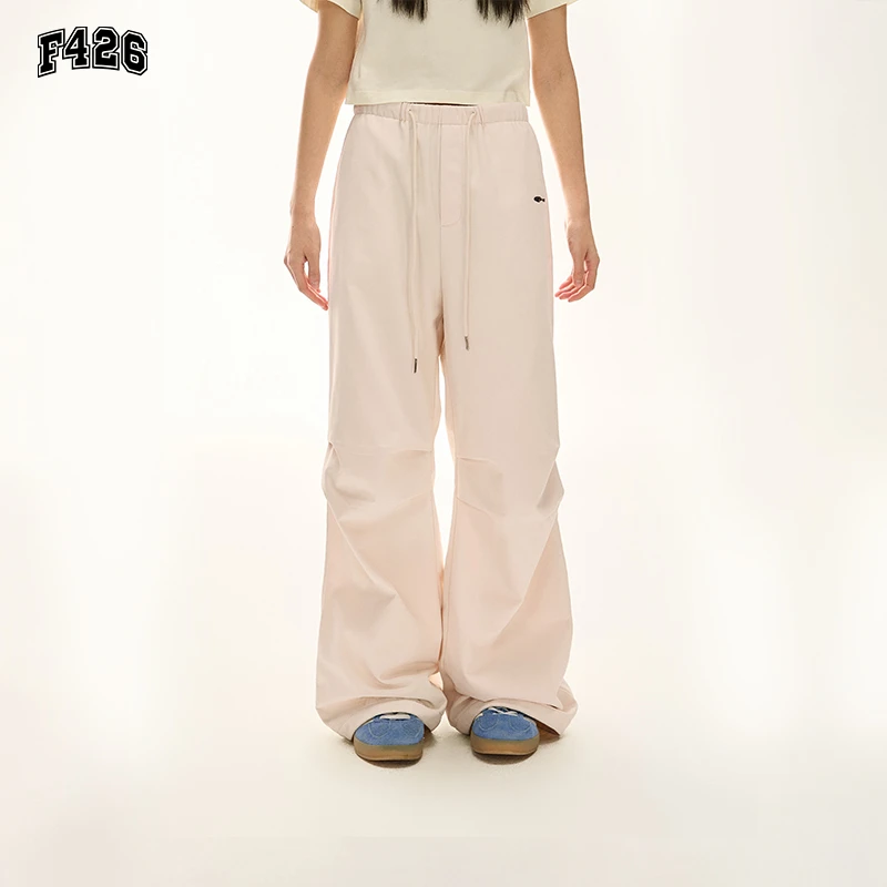【F426旗舰店】国潮牌秋季宽松嘻哈休闲裤美式工装加绒伞兵裤6739
