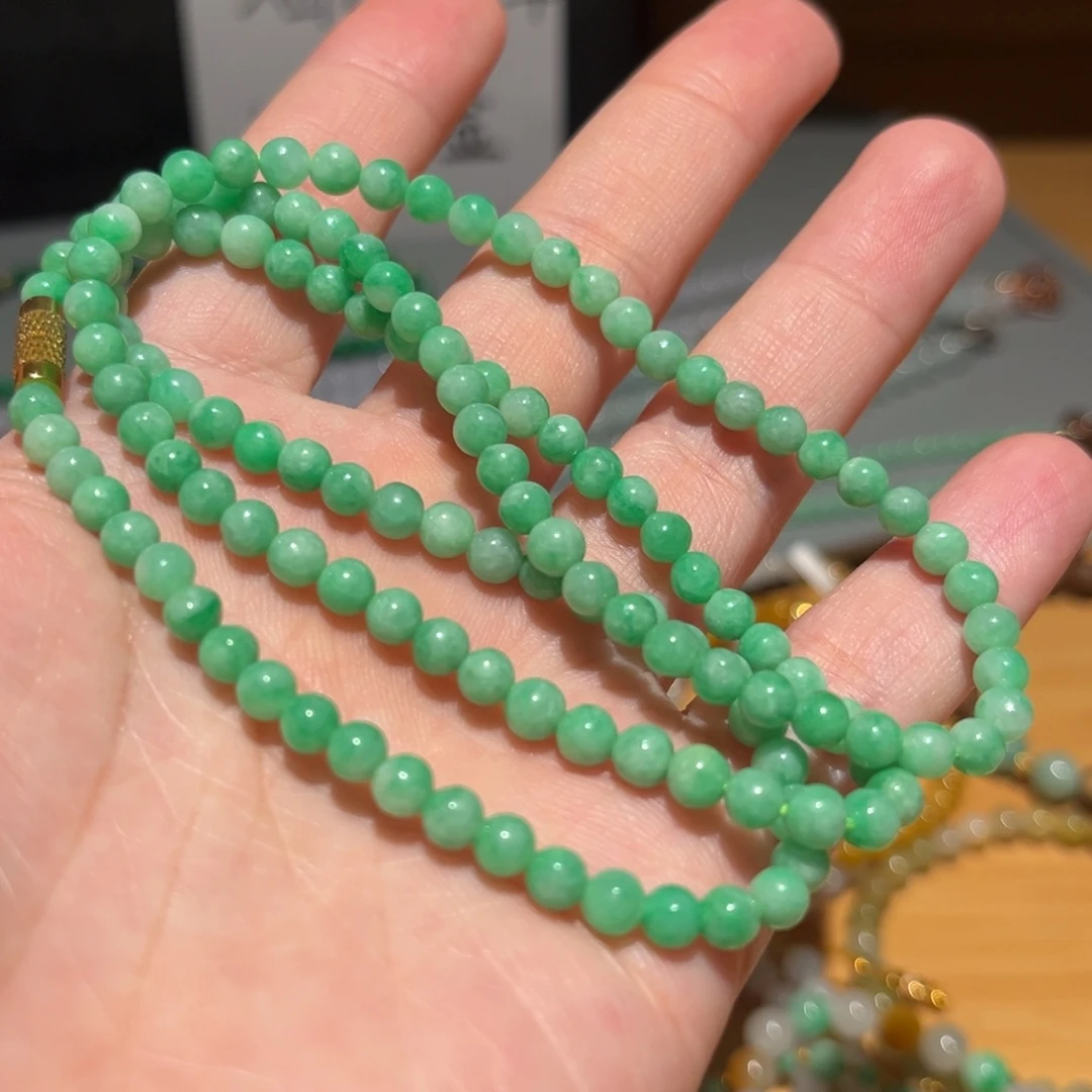 手链翡翠未镶嵌缅甸翡翠手串