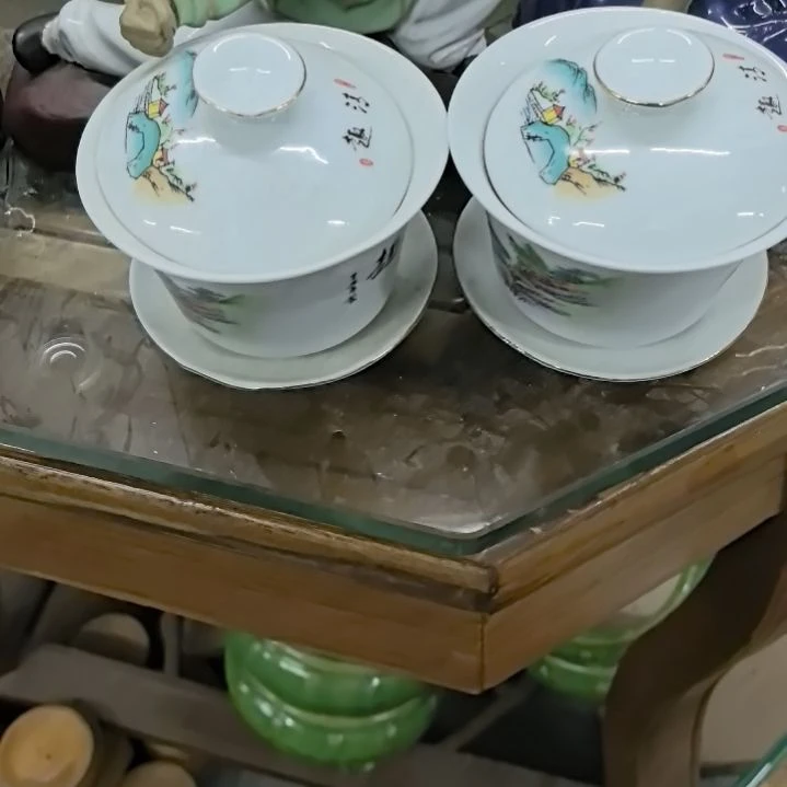 紫砂初***林瓷器花盆两个包邮