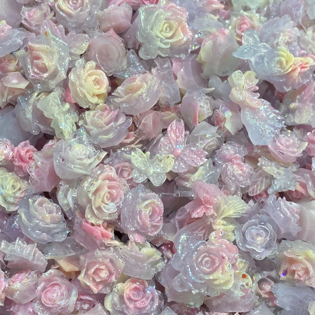 DIY饰品软胶树脂拼色夜光款