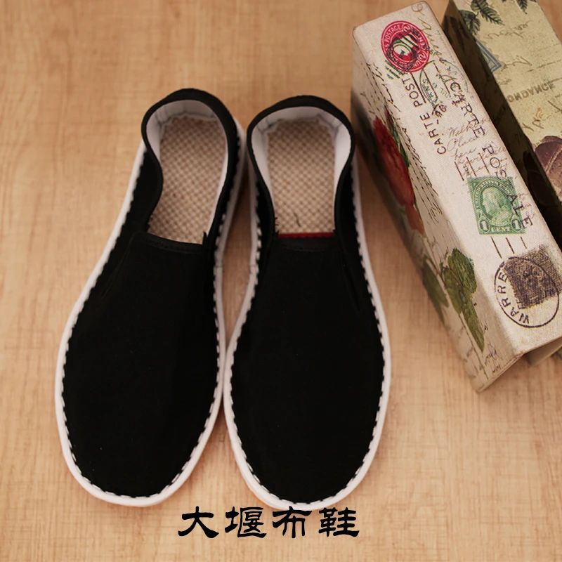 传统老北京布鞋男西山休闲透气防滑千层底牛筋底一脚蹬开车鞋男鞋