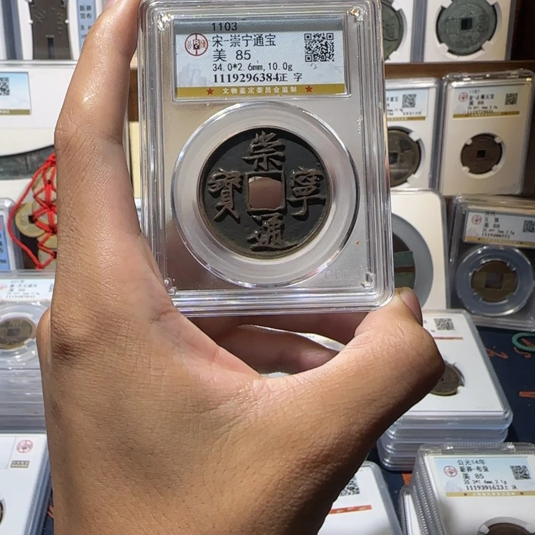 铜传世 崇宁通宝 保真包老。