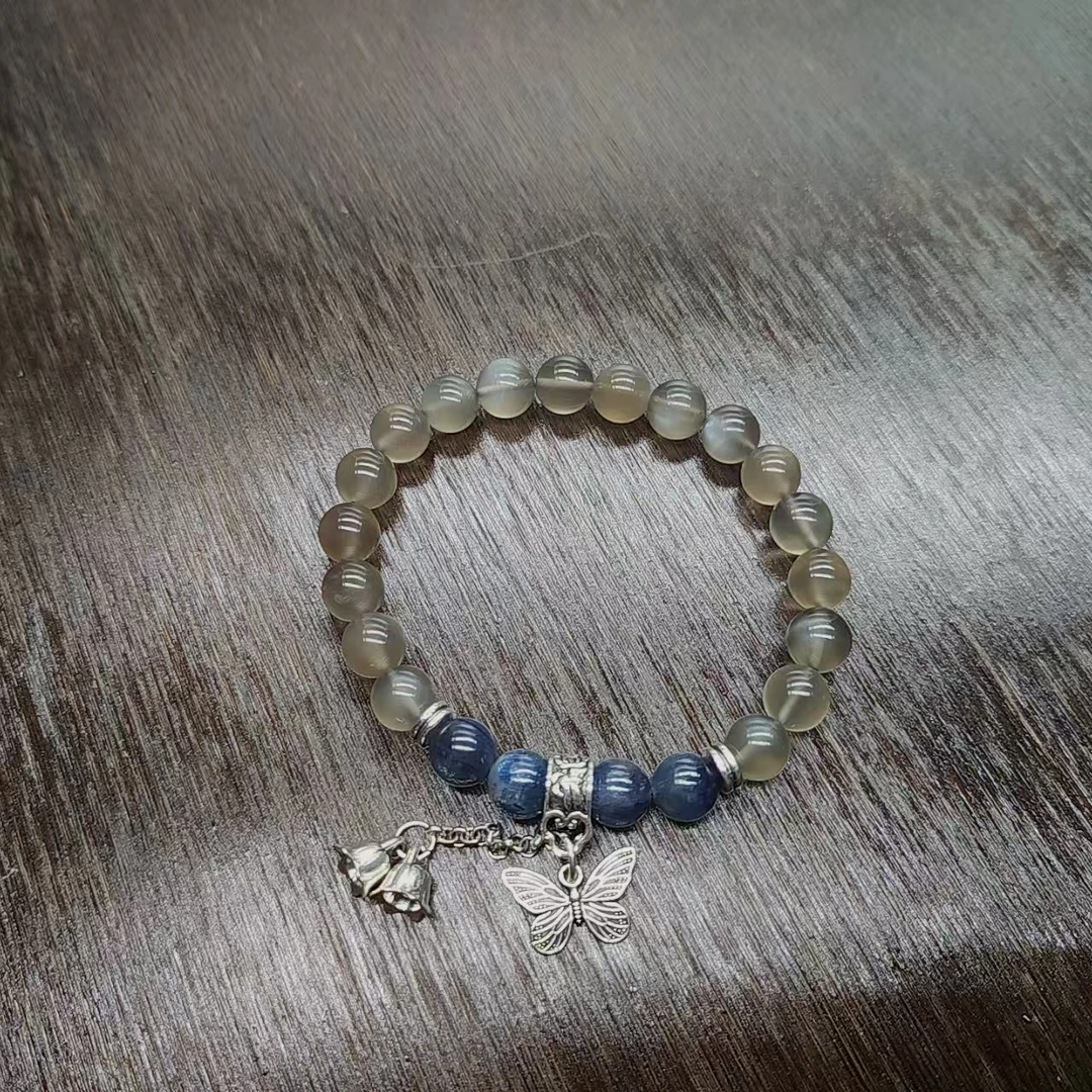 硕夏天然月光石8-9mm设计款手链多样性发其一LG0038