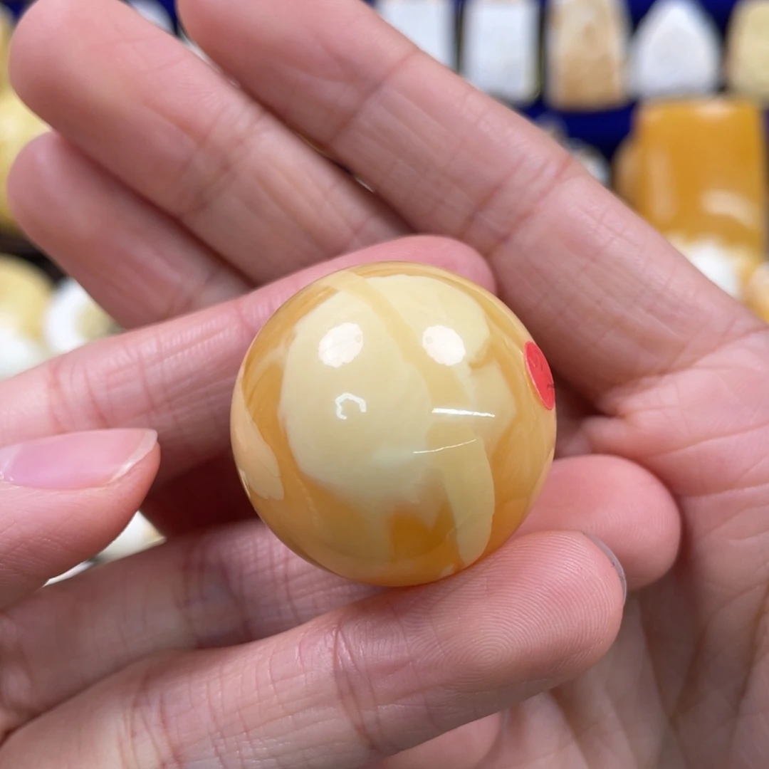 蜜蜡裸石未镶嵌琥珀蜜蜡珠子卡28.7mm